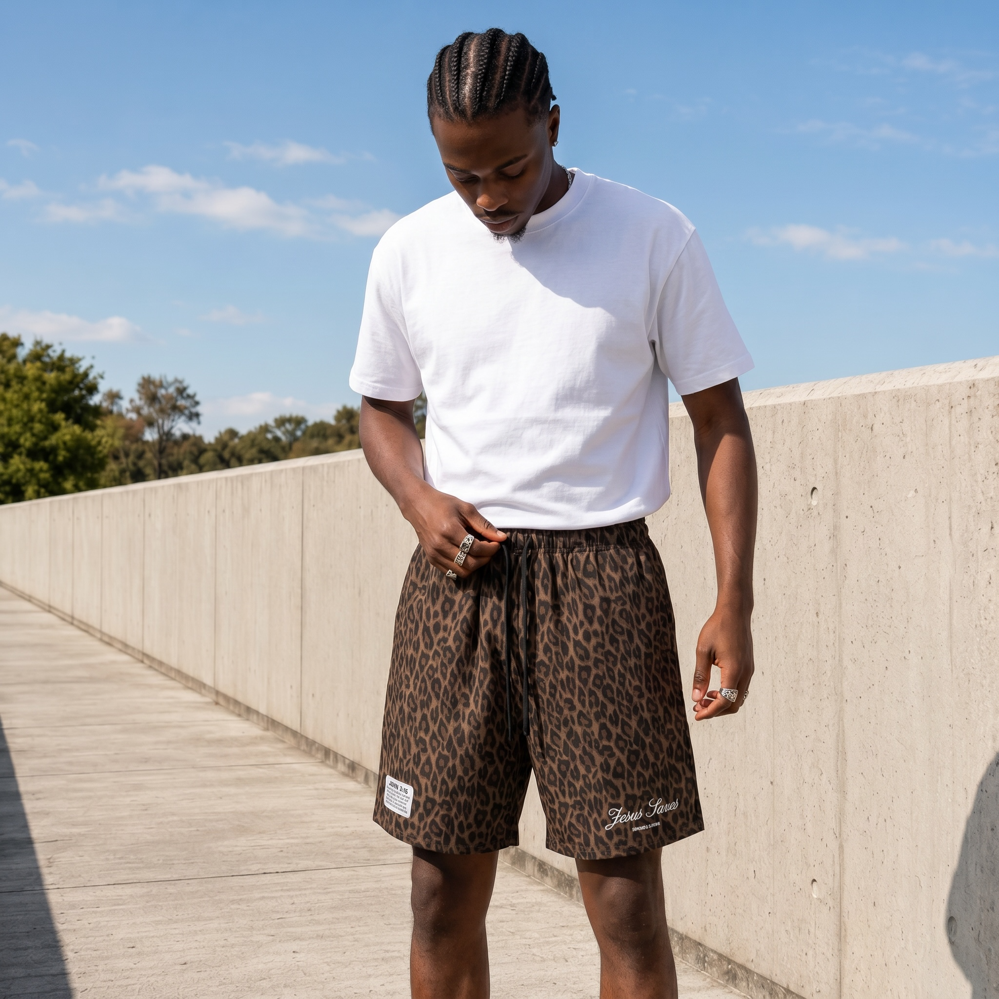 “316” Leopard Shorts
