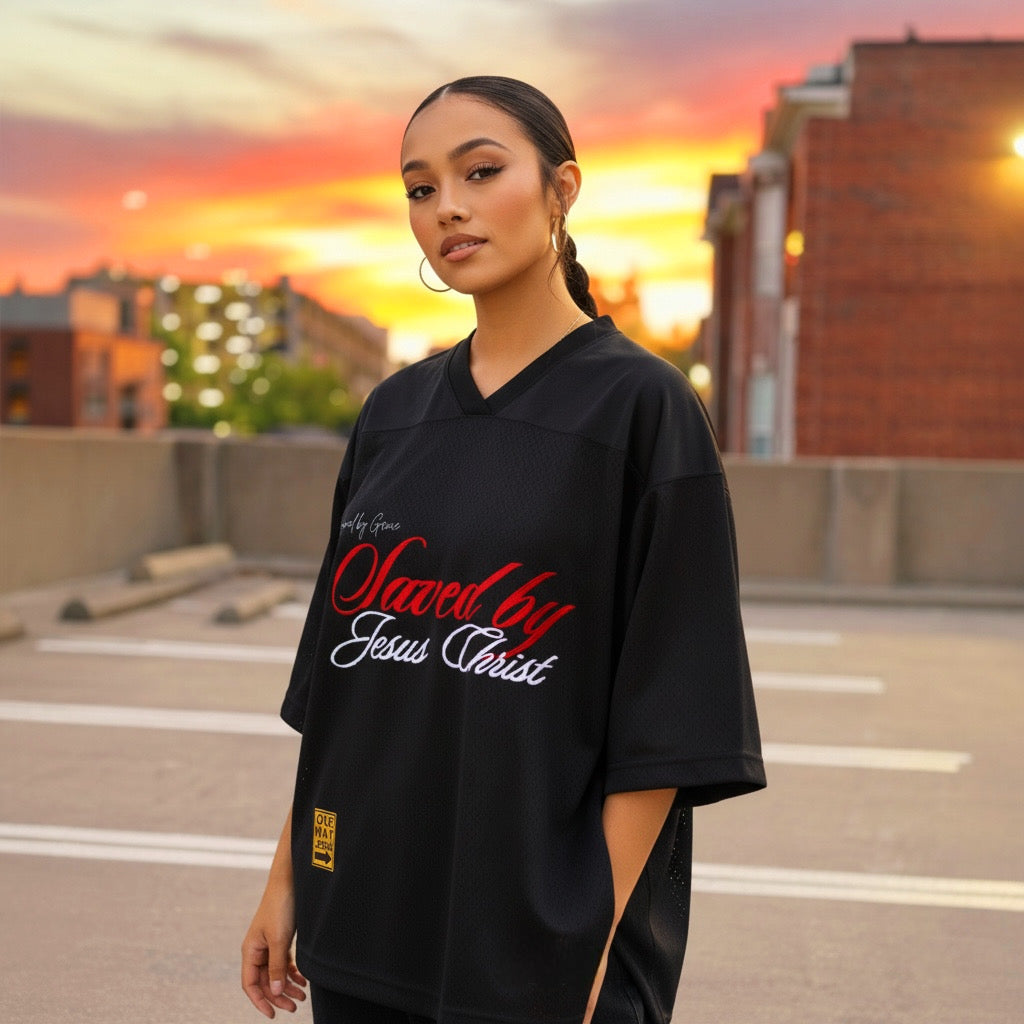 “Saved” Mesh Jersey