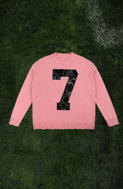 Vintage Washed Hand-Frayed Sweater