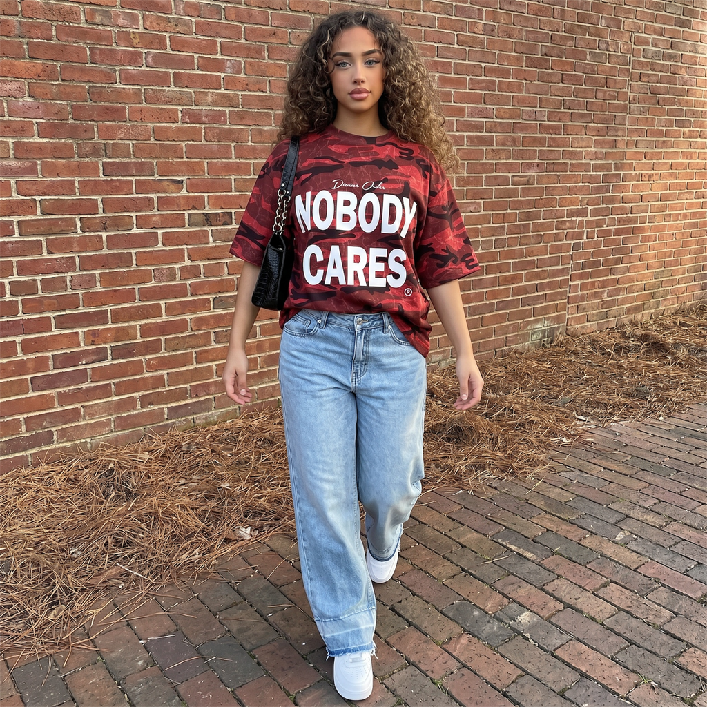 'Jesus Cares' Camo T-Shirt