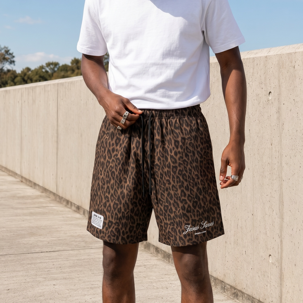 “316” Leopard  Shorts