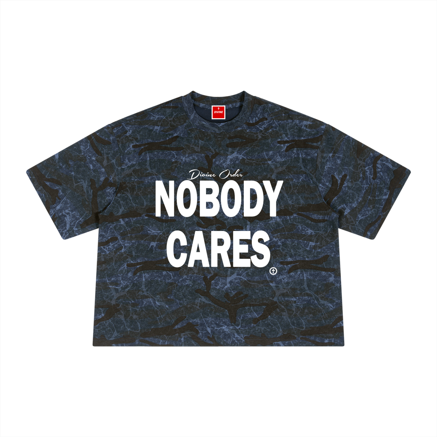 'Jesus Cares' Camo Tshirt