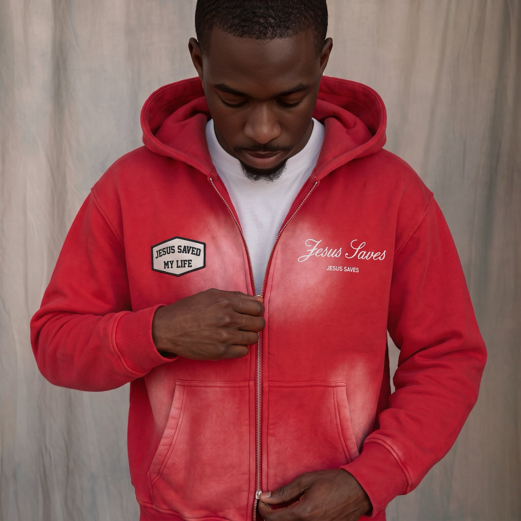 “Jesus saves”Boxy Hoodie