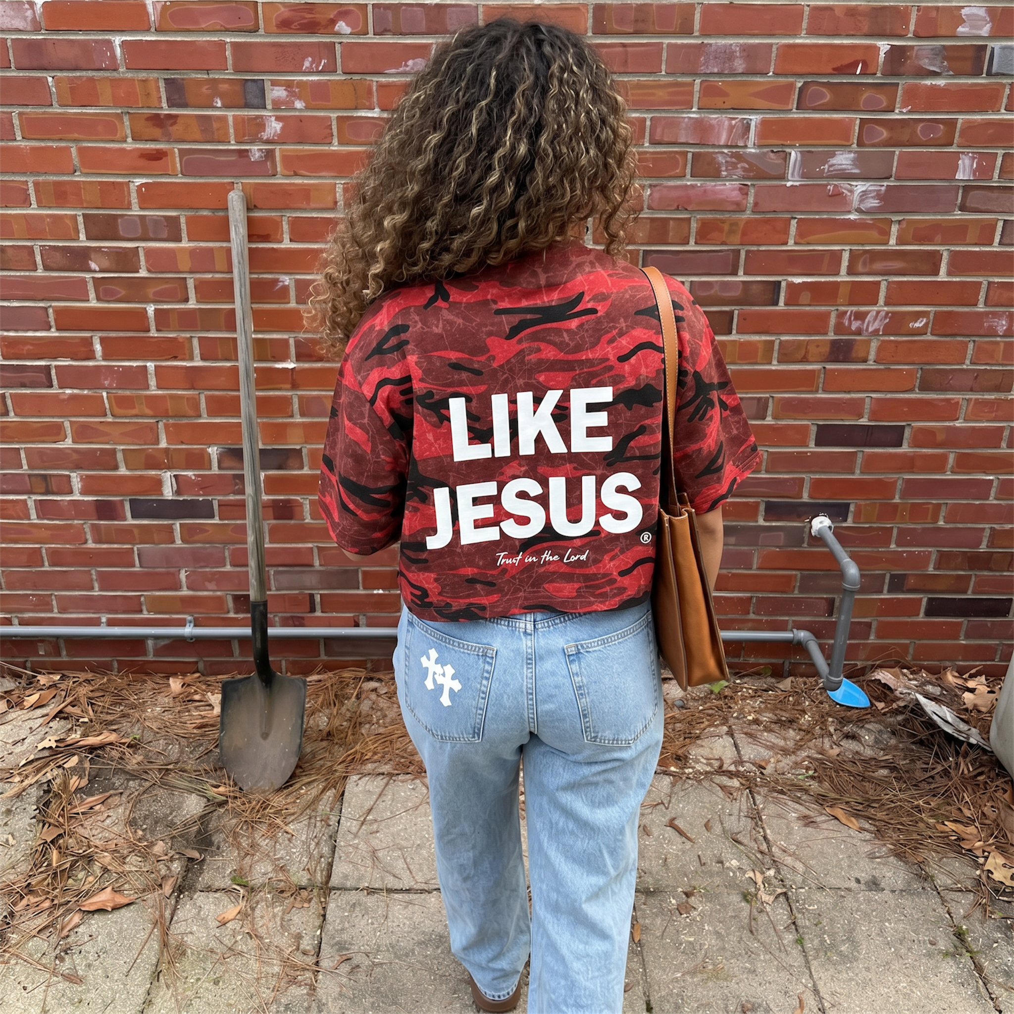 'Jesus Cares' Camo T-Shirt