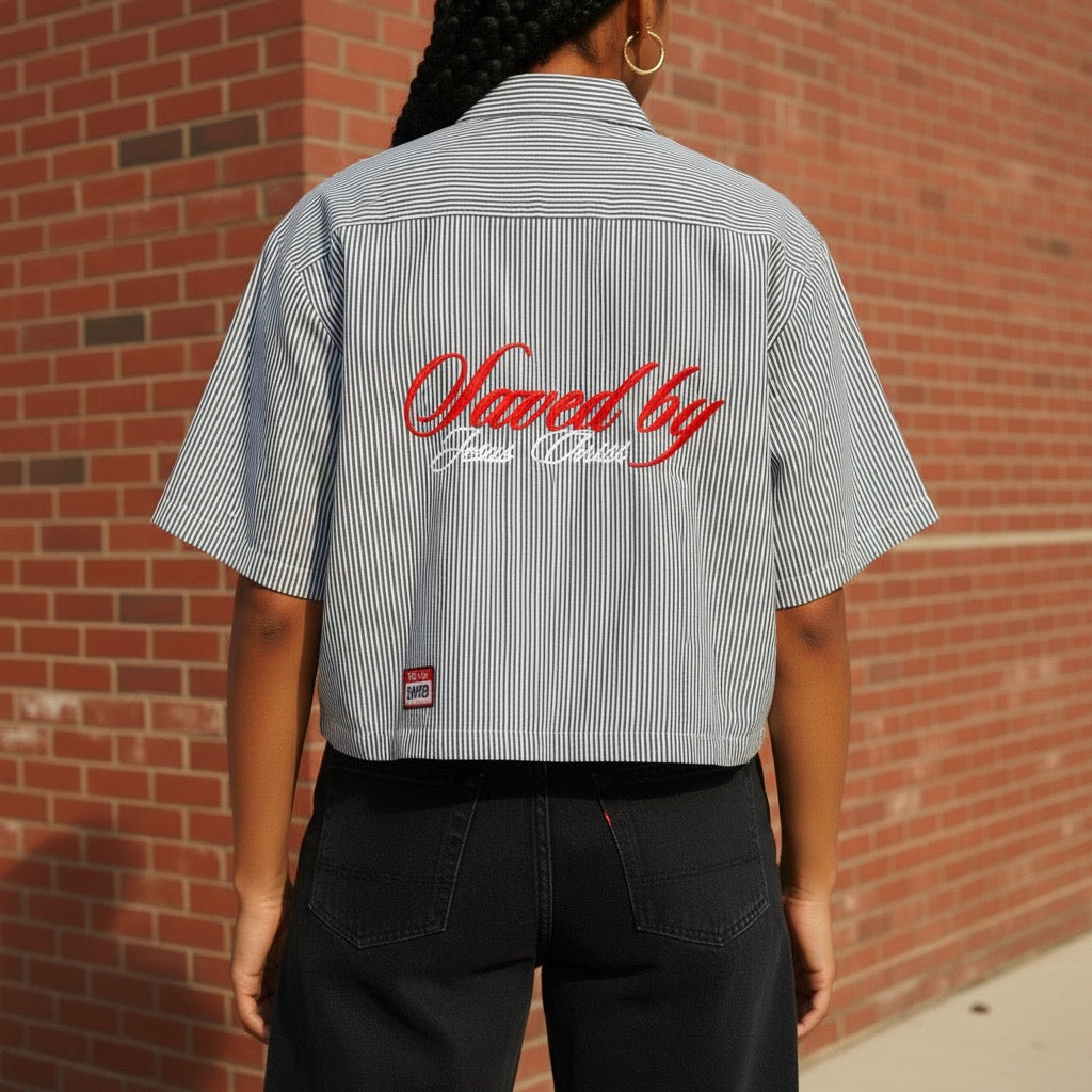 “Saved”  Boxy Shirt