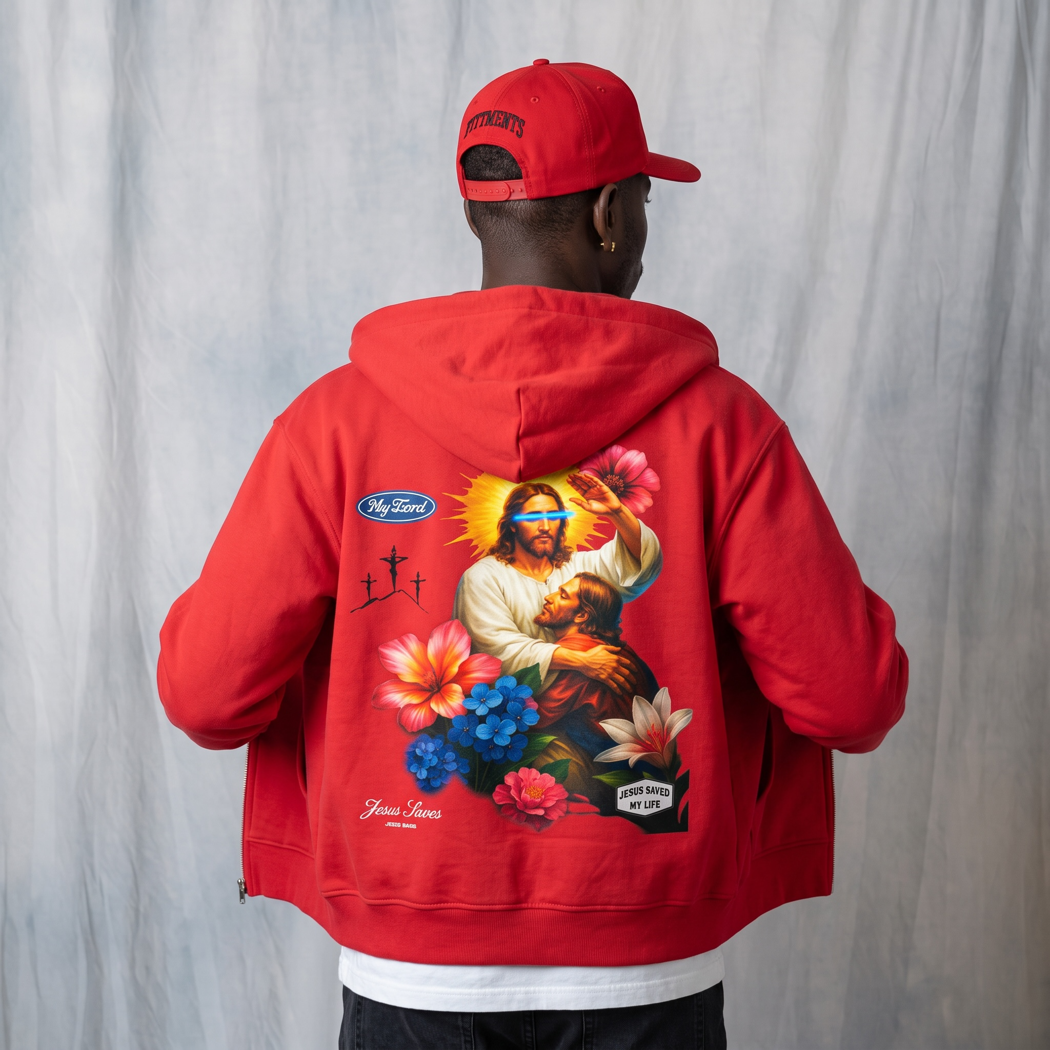 “Jesus saves”Boxy Hoodie