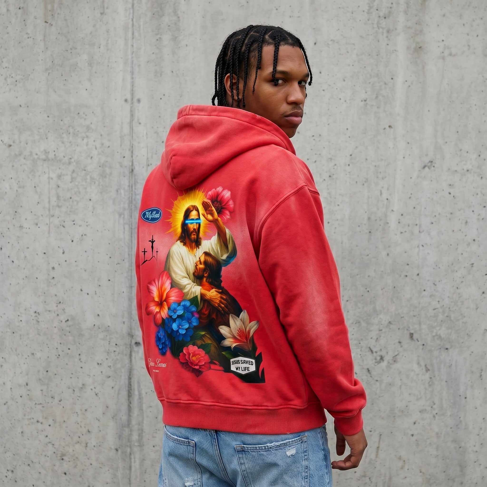 “Jesus saves”Boxy Hoodie